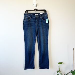 M Jeans by Maurices Classic Straight Jeans Super Stretch Blue Size 10 Short NWTs